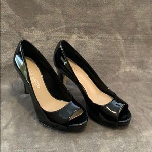 Franco Sarto Peep Toe Platform Pump